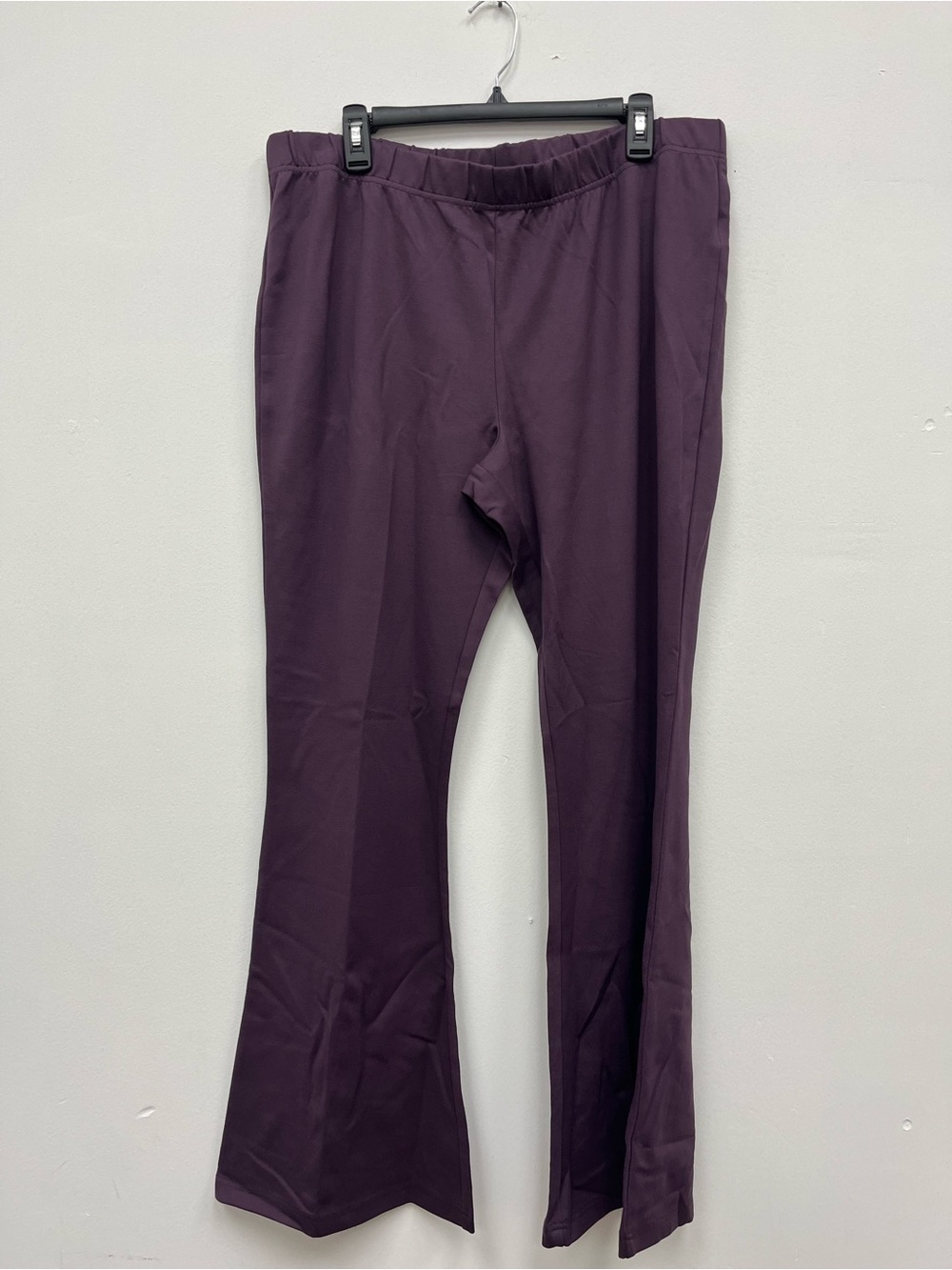 NWT kylie Purple Pull-On Flare Pants